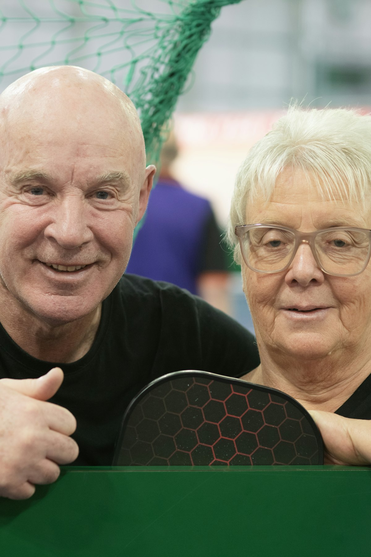 Smiling couple enjoying a game together